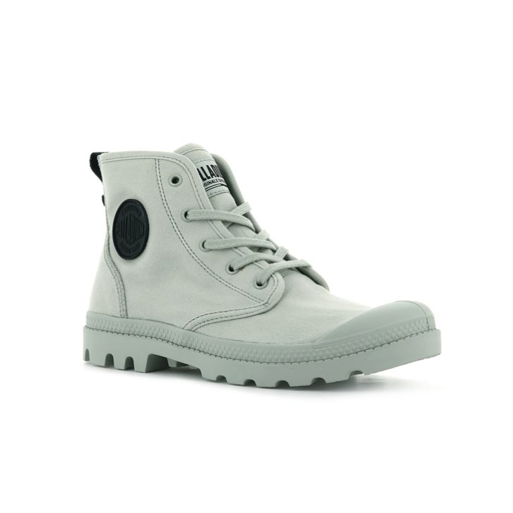 Dámské Boty Palladium Pampa Hi Twill Mátově Zelená | CZ XLQ-81W